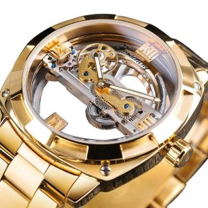 montre transparente de luxe